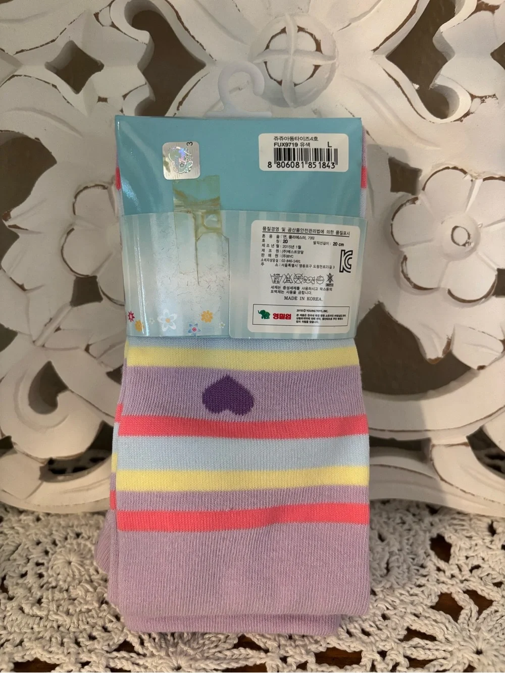 Secret Jouju girl tights.   Ages 9-10 years old. South Korean